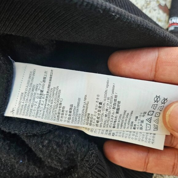 Kirkland Signature Unisex Hoodie Jacket Coat Black Long Sleeve Size L - Picture 12 of 12